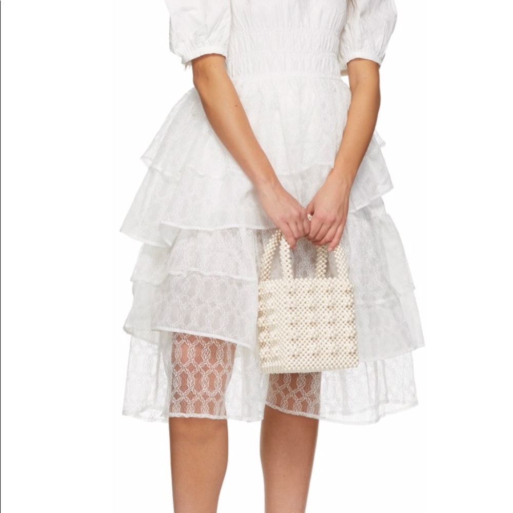 Beaded pearl bag